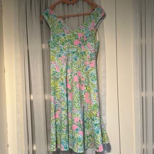 Pink and green Lilly Pulitzer dress small